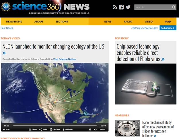 Science360 screenshot